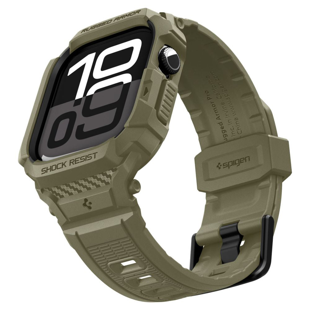 Custodia Spigen Rugged Armor Pro V2 per Apple Watch Series 10 / 11 46mm, Kaki