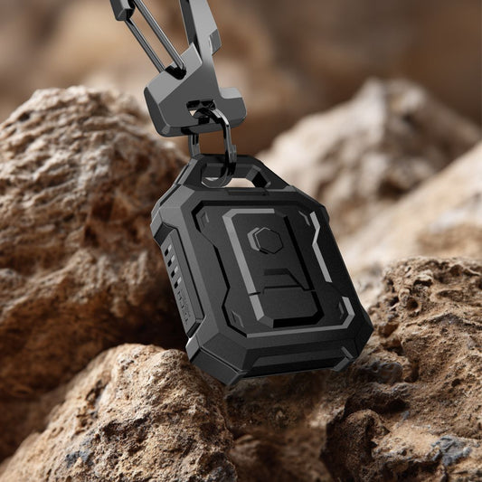 Custodia Tech-Protect Kevlar Pro per Apple AirTag, Nera