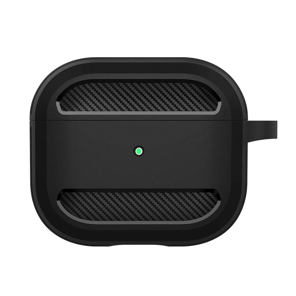 Custodia Techsuit Carbon per Apple AirPods 3, Blu Navy
