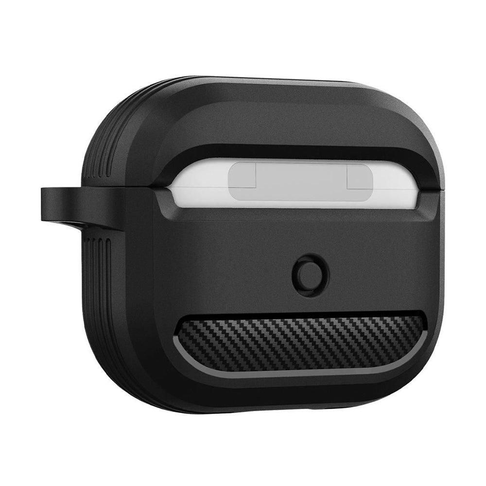 Custodia Techsuit Carbon per Apple AirPods 3, Blu Navy