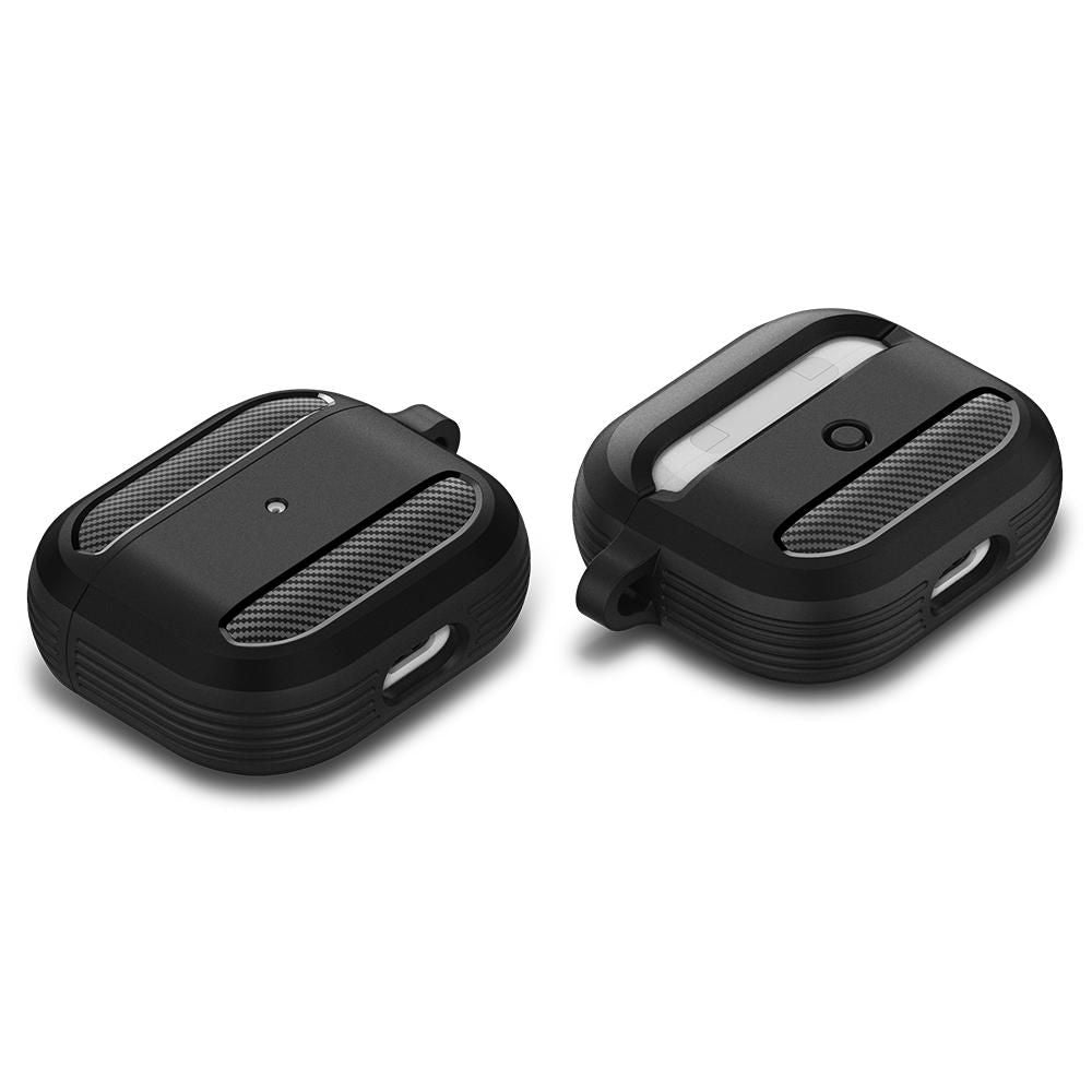Custodia Techsuit Carbon per Apple AirPods 3, Blu Navy