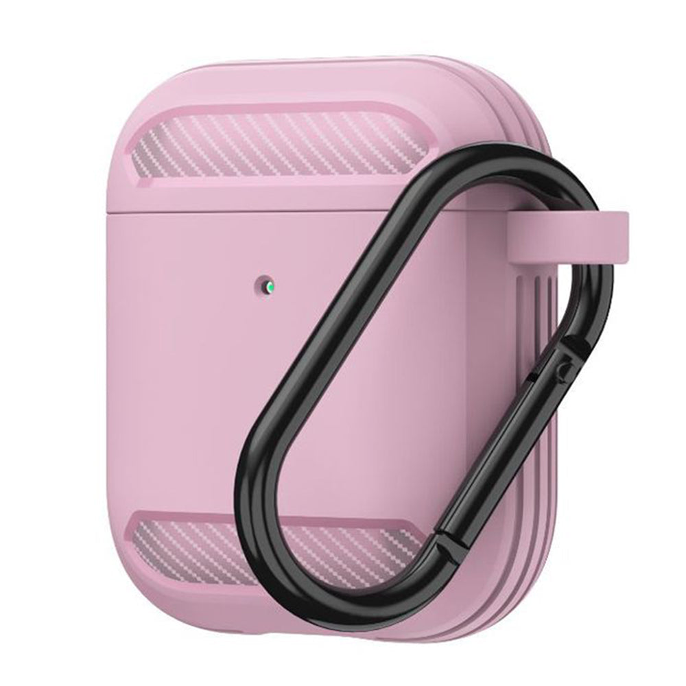 Custodia Techsuit Carbon per Apple AirPods Gen 2 / Gen 1, Rosa