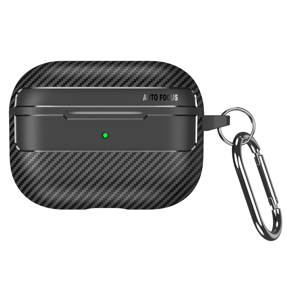 Techsuit CarbonFiber Case for Apple AirPods Pro Series, Black