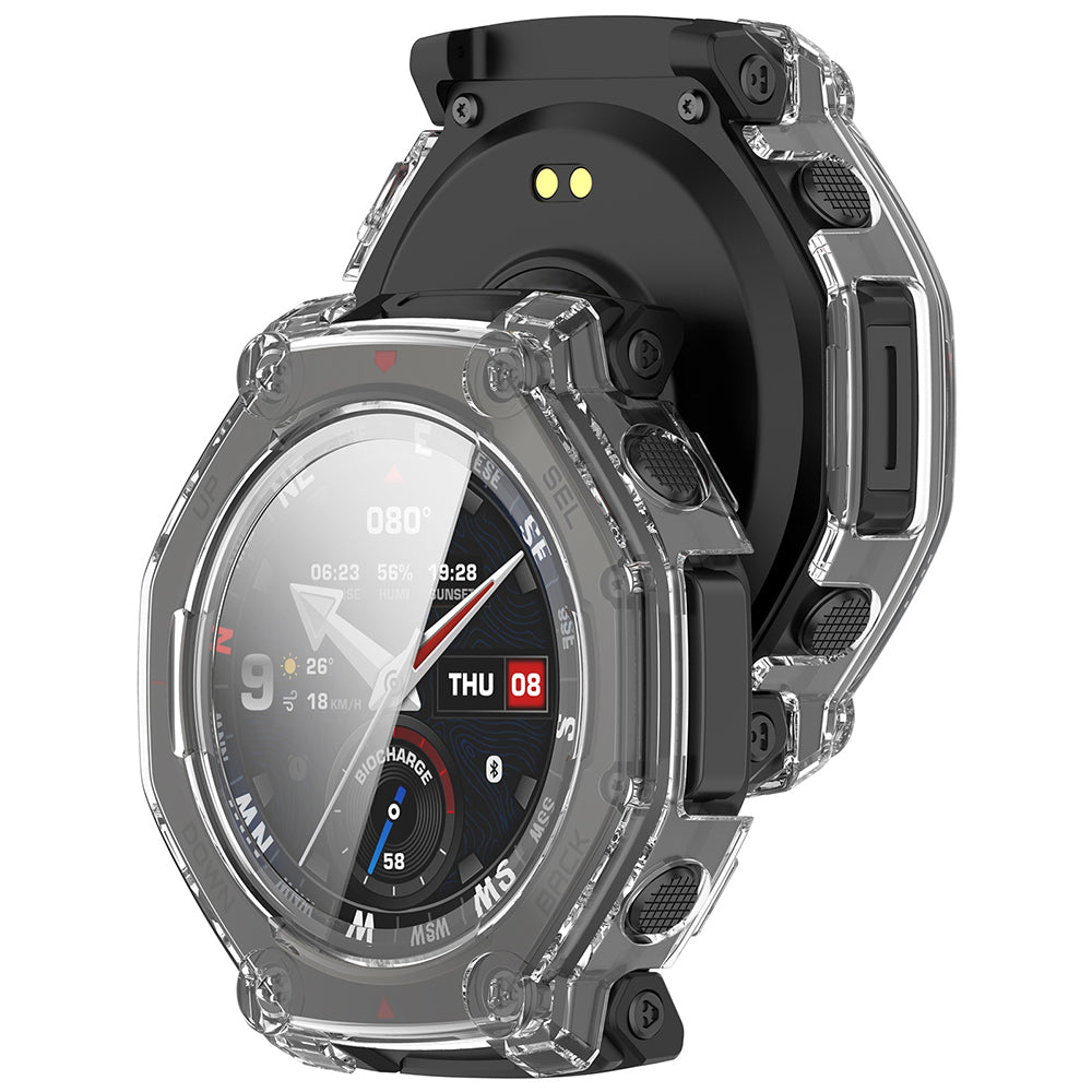 Custodia Techsuit Defense360 Pro per Amazfit T-Rex 3 Pro 48mm, Trasparente