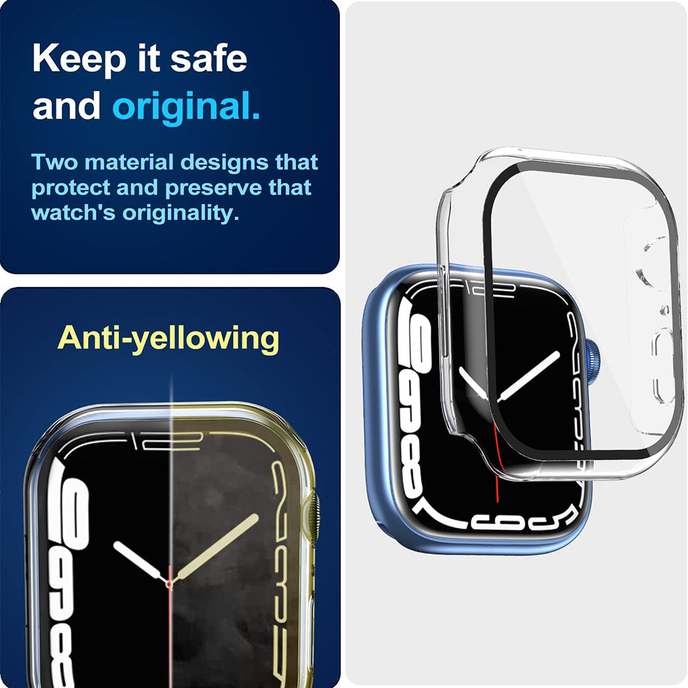 Custodia Techsuit Defense360 Pro per Apple Watch 7 45mm Series, Trasparente