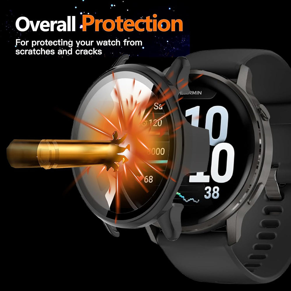 Custodia Techsuit Defense360 Pro per Garmin Venu 4 45mm, Verde