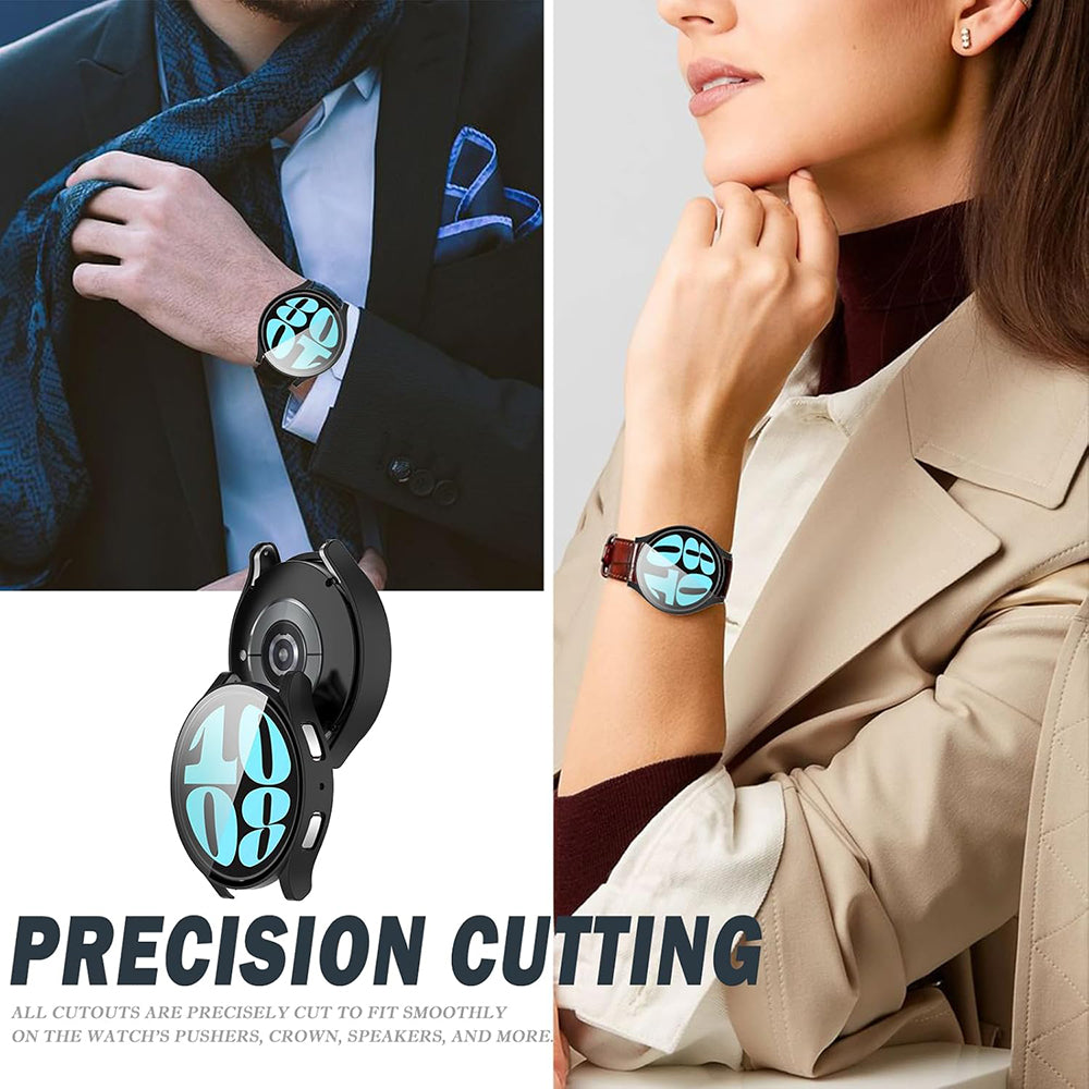 Custodia Techsuit Defense360 Pro per Samsung Galaxy Watch6 44mm, Nera