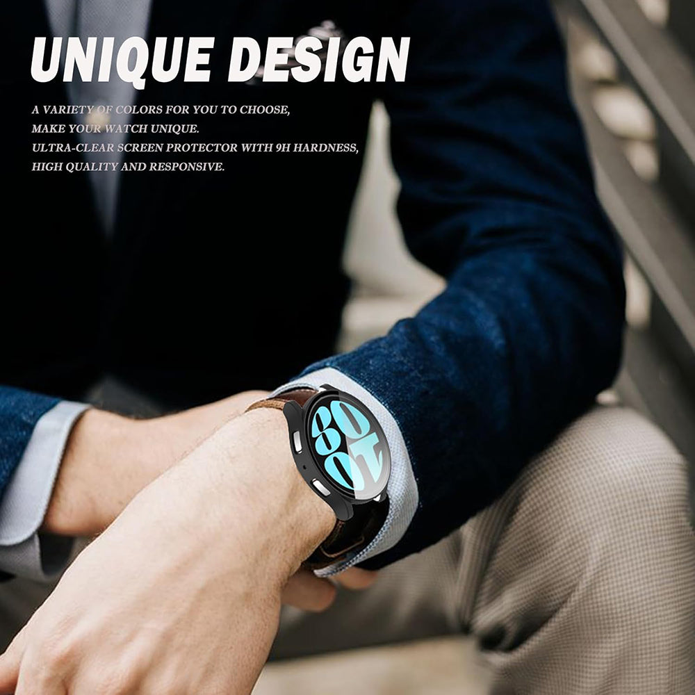 Custodia Techsuit Defense360 Pro per Samsung Galaxy Watch6 44mm, Nera
