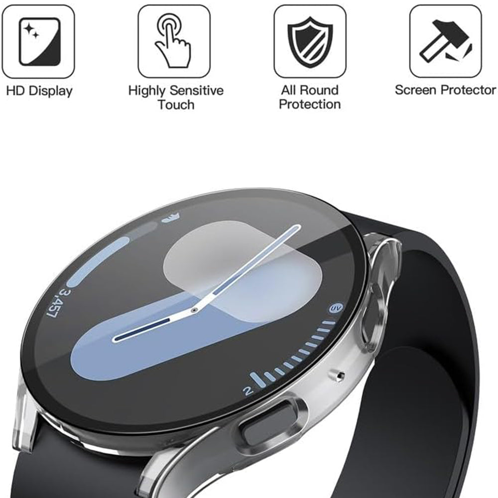 Custodia Techsuit Defense360 Pro per Samsung Galaxy Watch7 44mm, Trasparente