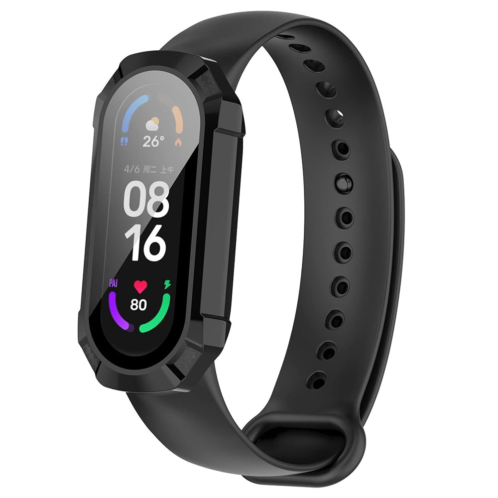 Custodia Techsuit Defense360 Pro per Xiaomi Smart Band 6 / Band 5 / Band 4, Nera