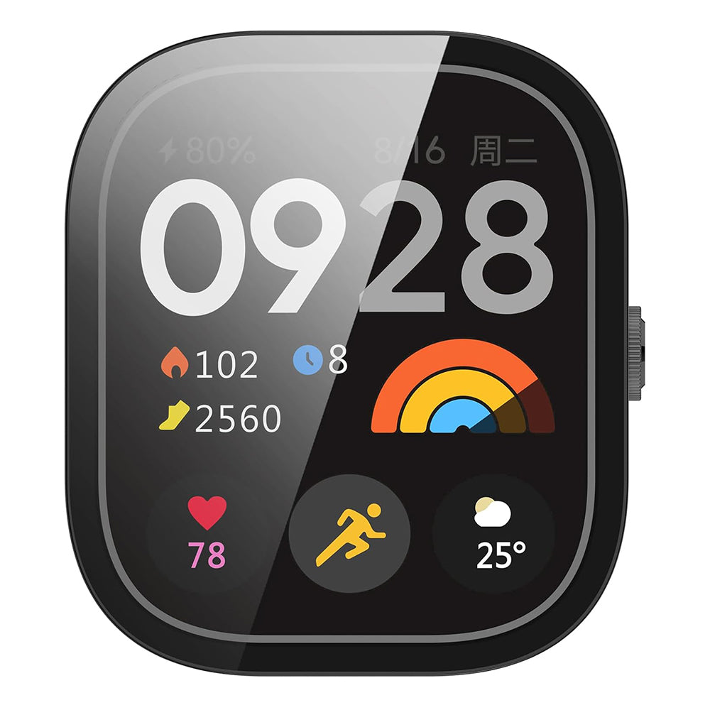 Custodia Techsuit Defense360 Pro per Xiaomi Redmi Watch 4, Nera