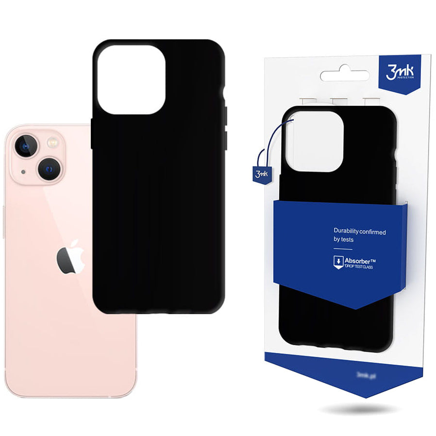 Custodia per Apple iPhone 14, 3MK, Nera Opaca