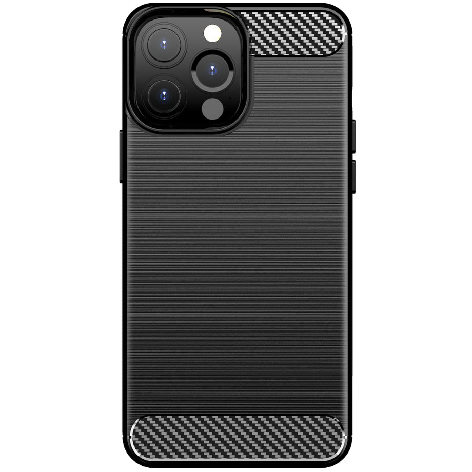 Custodia per Apple iPhone 14 Pro, OEM, Carbonio, Nera