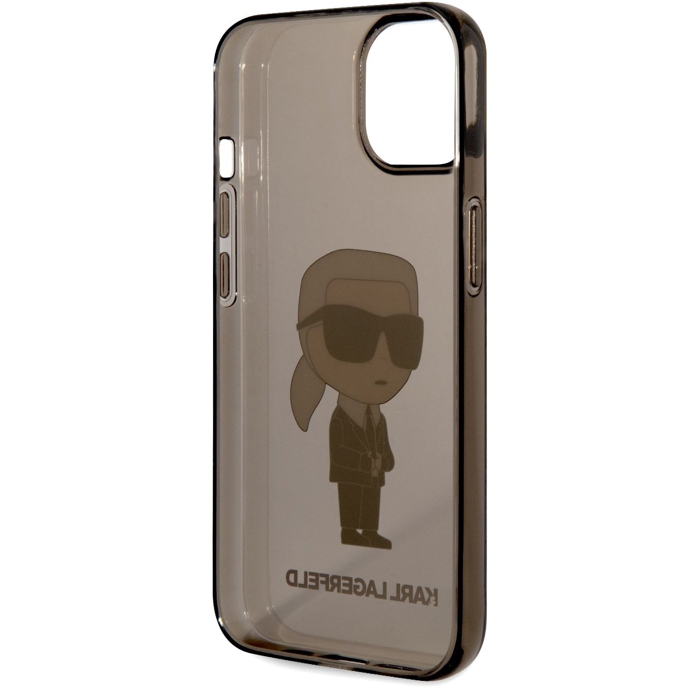Custodia per Apple iPhone 14 Plus, Karl Lagerfeld, IML Ikonik NFT, Nera Trasparente
