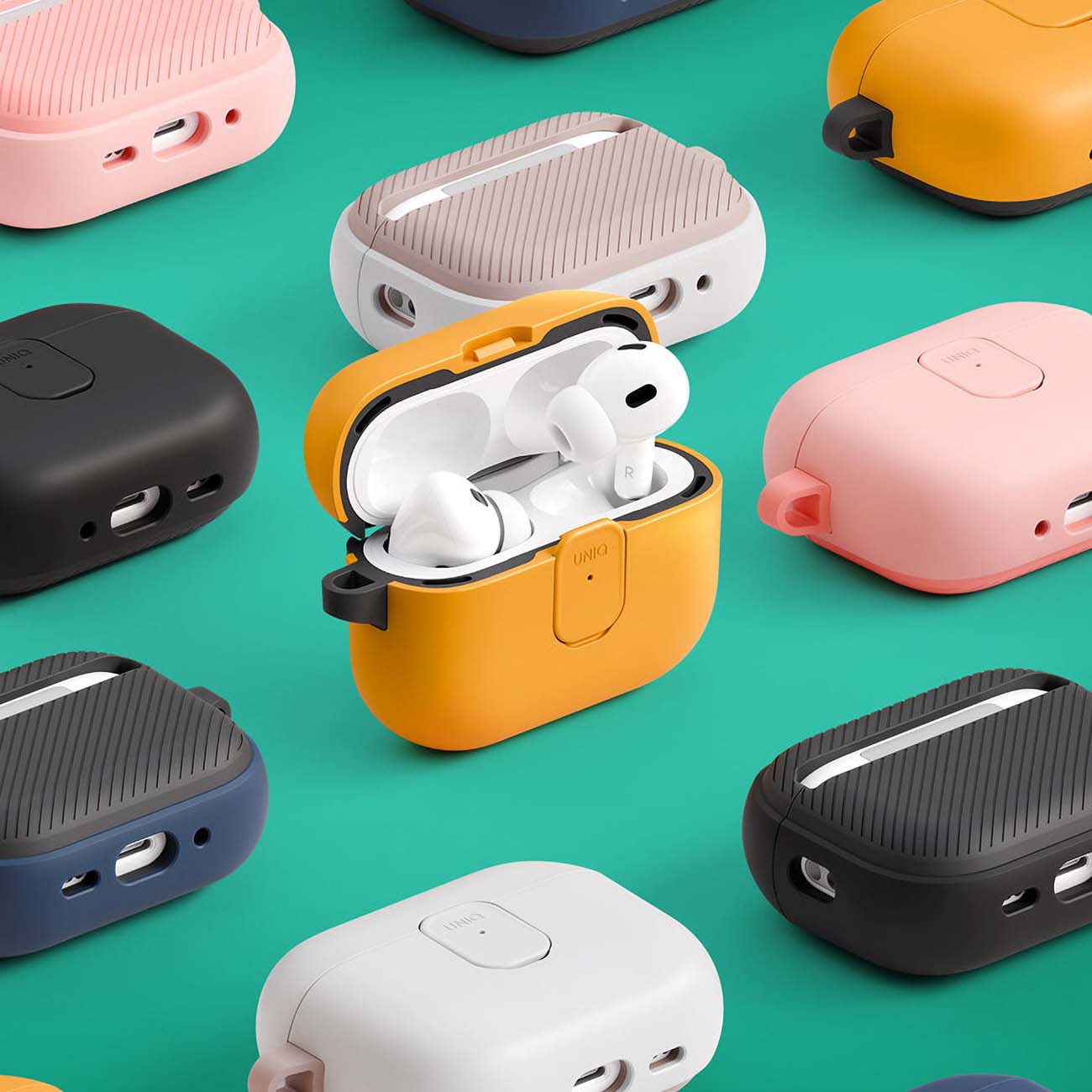 Custodia UNIQ Clyde per Apple AirPods 4, Corallo
