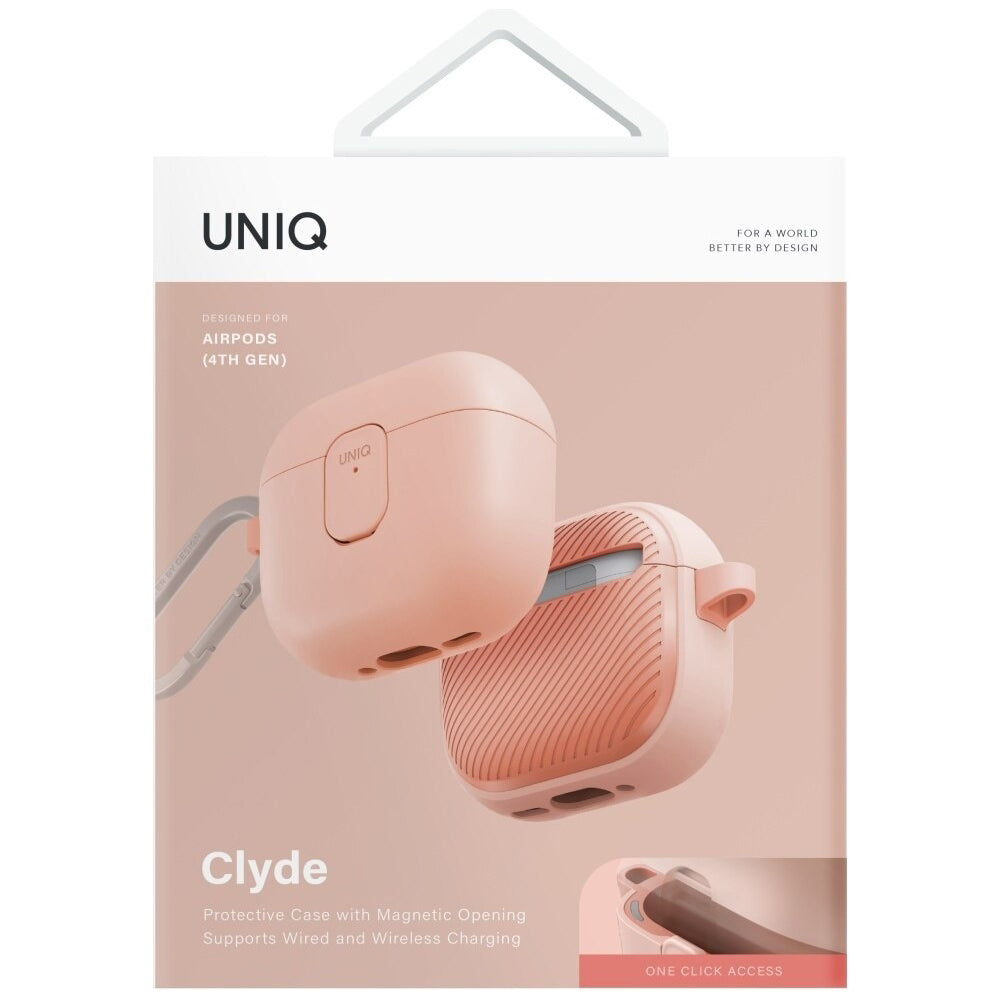 Custodia UNIQ Clyde per Apple AirPods 4, Corallo