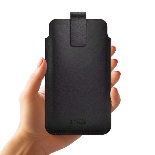 Custodia Universale per Telefono, Tech-Protect, SM65, Nera Rossa