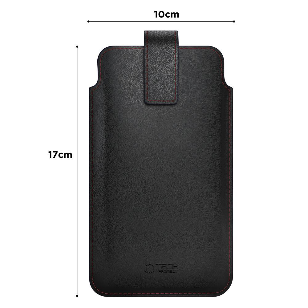 Custodia Universale per Telefono, Tech-Protect, SM65, Nera Rossa