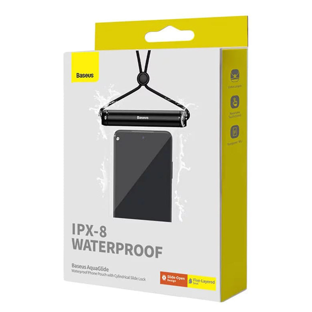 Custodia Universale Waterproof, Baseus, AquaGlide Cylindrical, Nera P60263701113-00