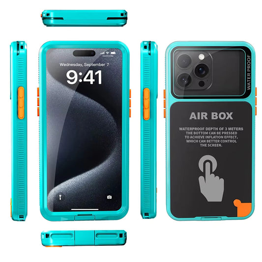 Custodia Universale Waterproof per Telefono max. 6.1 pollici, ShellBox, AirBox, Blu