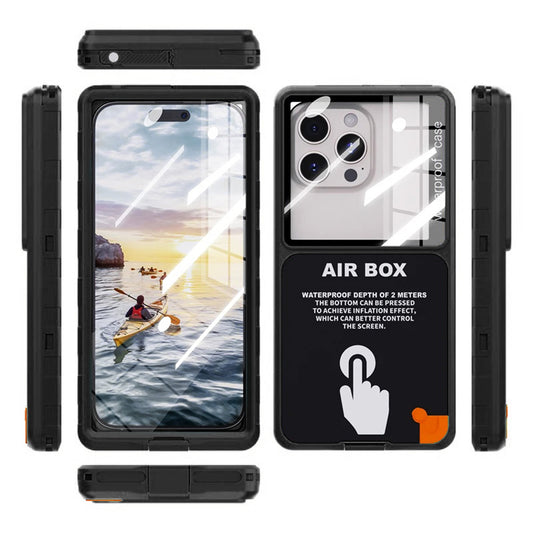 Custodia Universale Waterproof per Telefono max. 6,9 pollici, ShellBox, AirBox, Nera