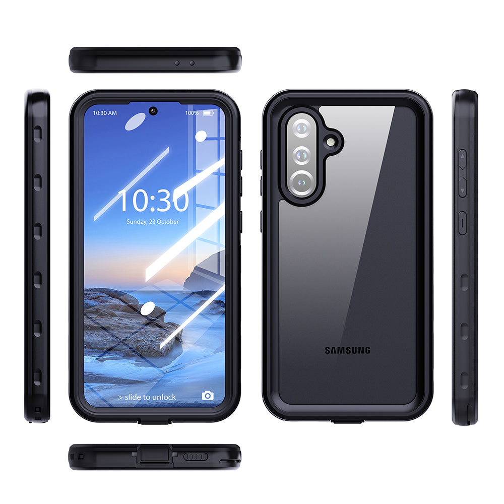 Custodia Waterproof per Samsung Galaxy A26 A266, ShellBox, Nera