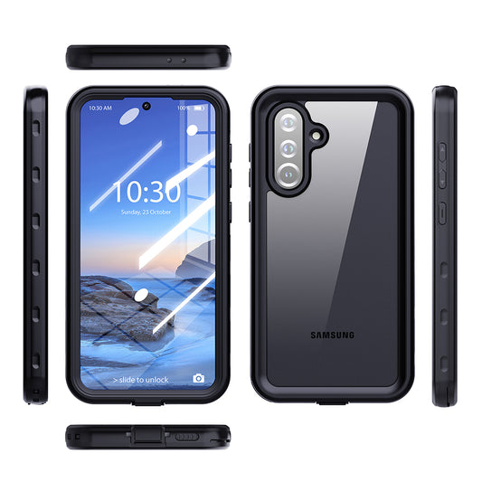 Custodia Waterproof per Samsung Galaxy A26 A266, ShellBox, Nera