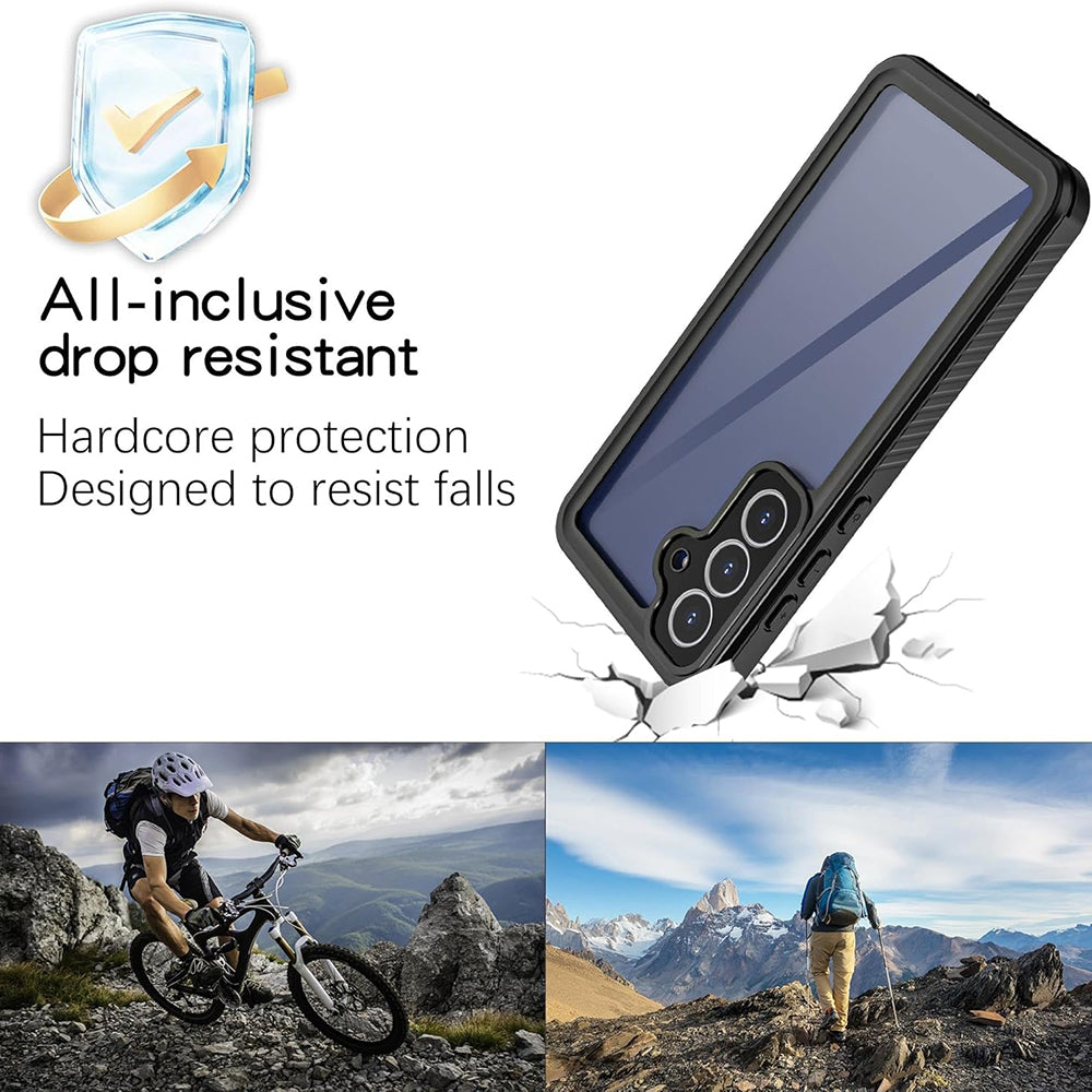 Custodia Waterproof per Samsung Galaxy S25 FE, ShellBox, Nera