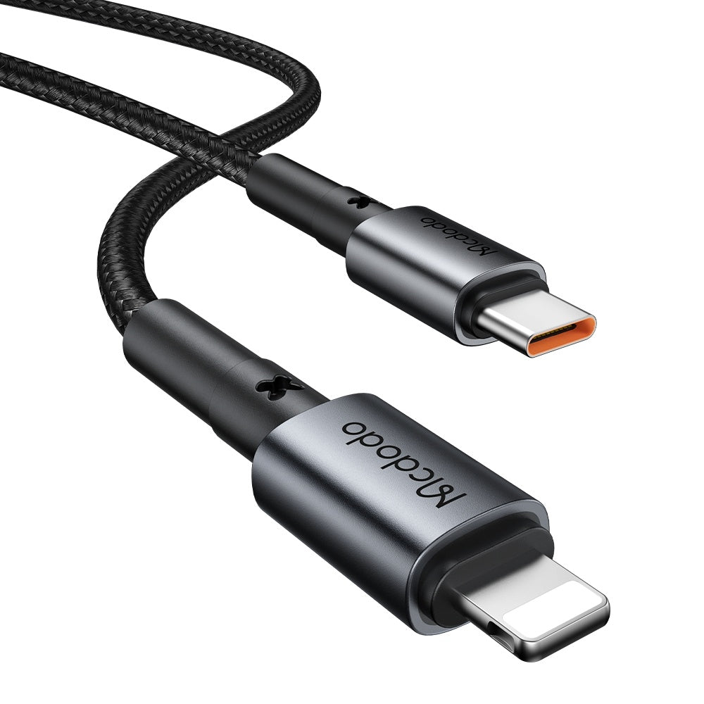 Caricabatterie Auto con Cavo Lightning McDodo CC-7492 Obsidian, 30W, 3A, 1 x USB-C, Nero