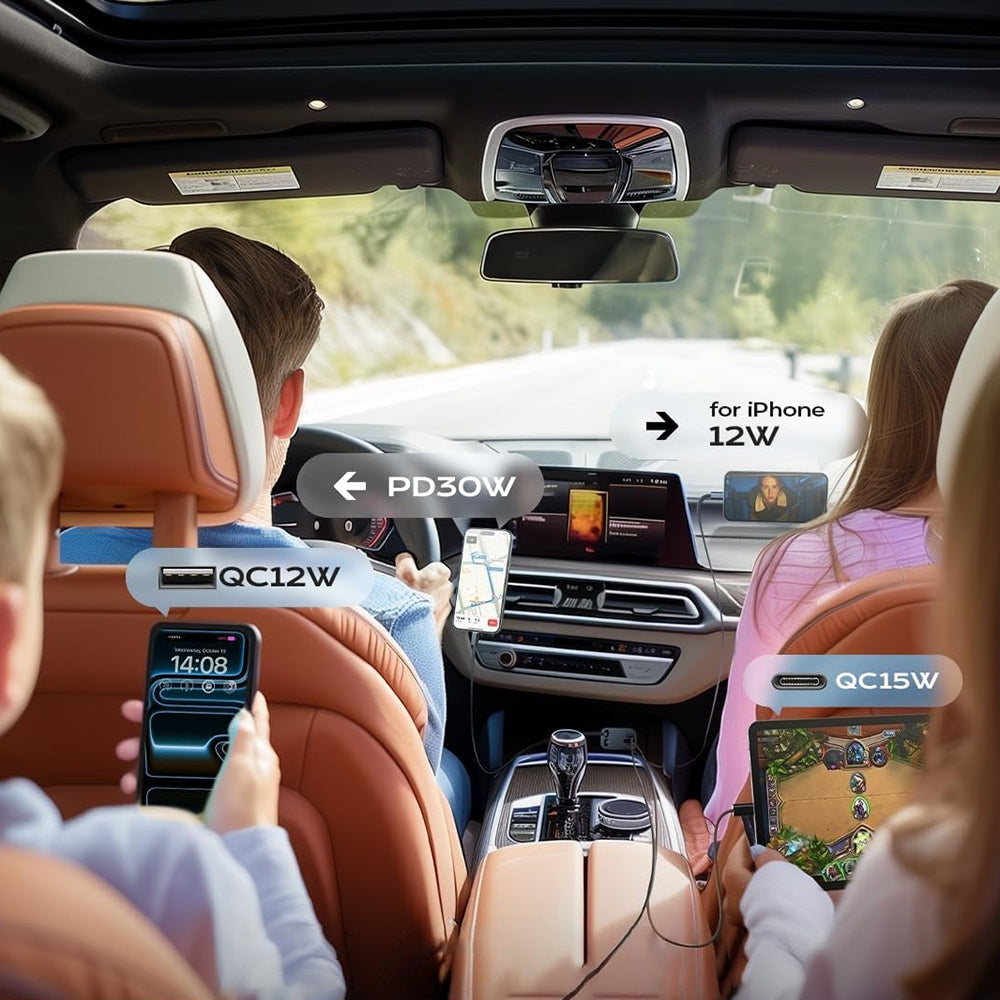 Caricabatterie Auto Con Cavo USB-C / Lightning Lisen, 69W, 3A, 1 x USB-A - 1 x USB-C, Nero YL0224040031