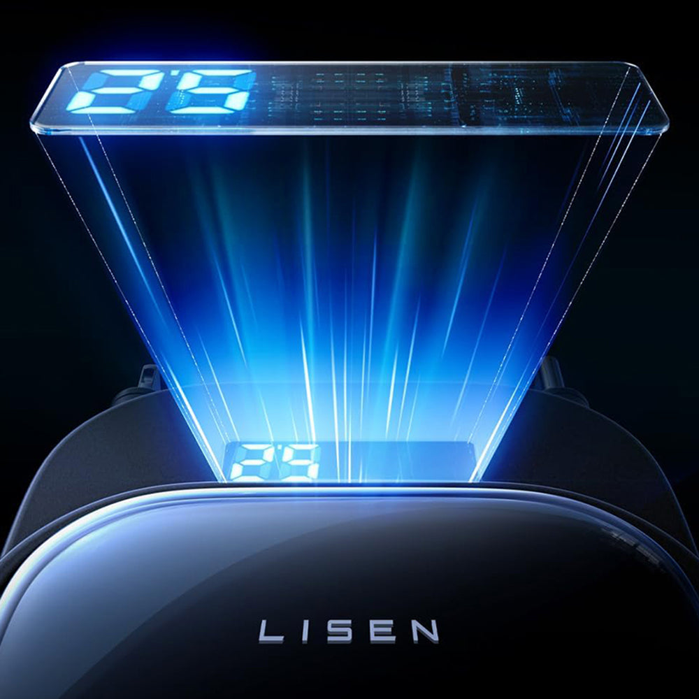 Caricabatterie Auto Con Cavo USB-C / Lightning Lisen Display, 96W, 3A, 1 x USB-A - 1 x USB-C, Nero YL0224080017