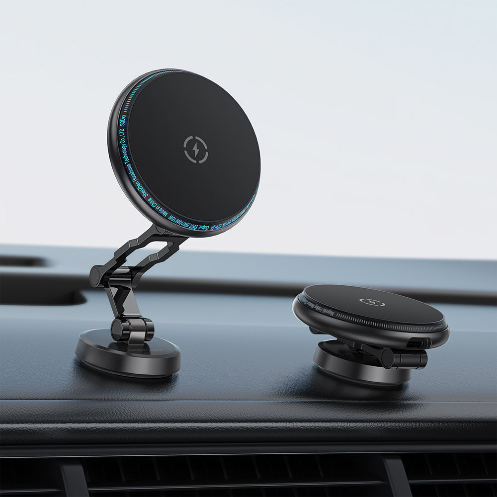 Caricabatterie Auto Wireless Acefast D30, 15W, 1.67A, Nero