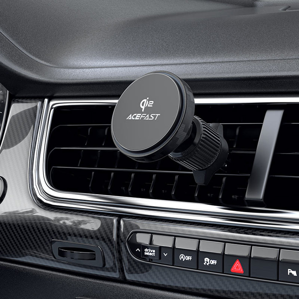 Caricabatterie Auto Wireless Acefast D33, 15W, 1.67A, Nero