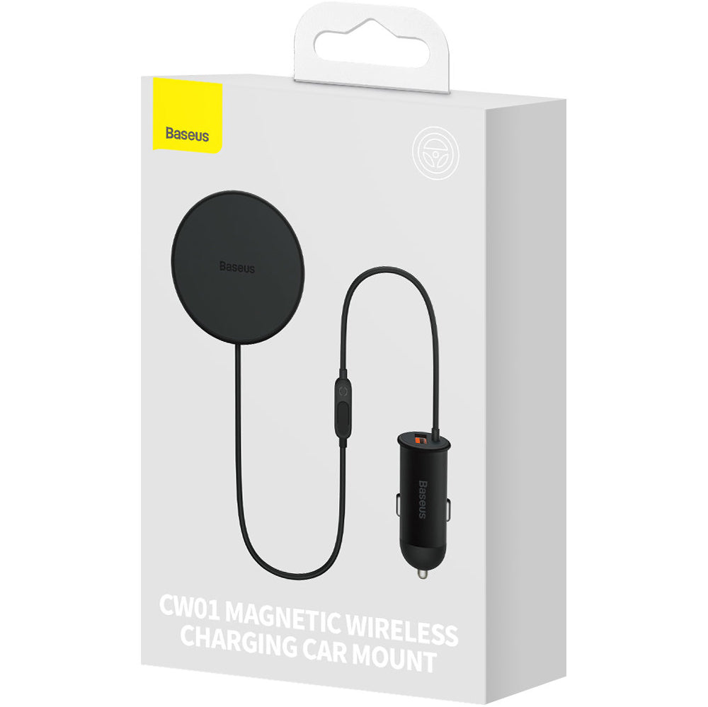 Caricabatterie Auto Wireless Baseus CW01, 40W, 3A, Nero C40141000111-01