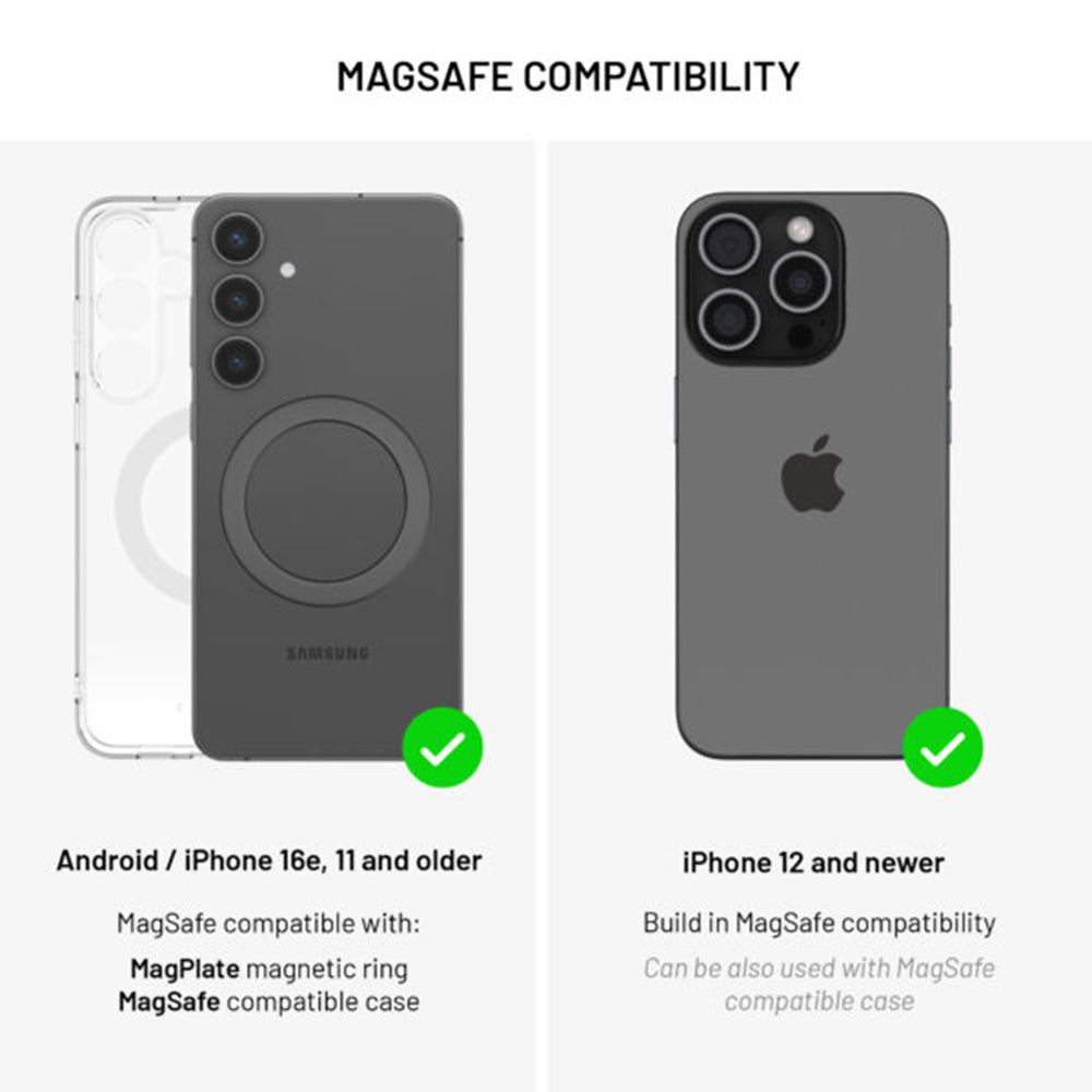 Caricabatterie Auto Wireless Fixed MagRound 2 XL, 15W, 1.67A, Nero