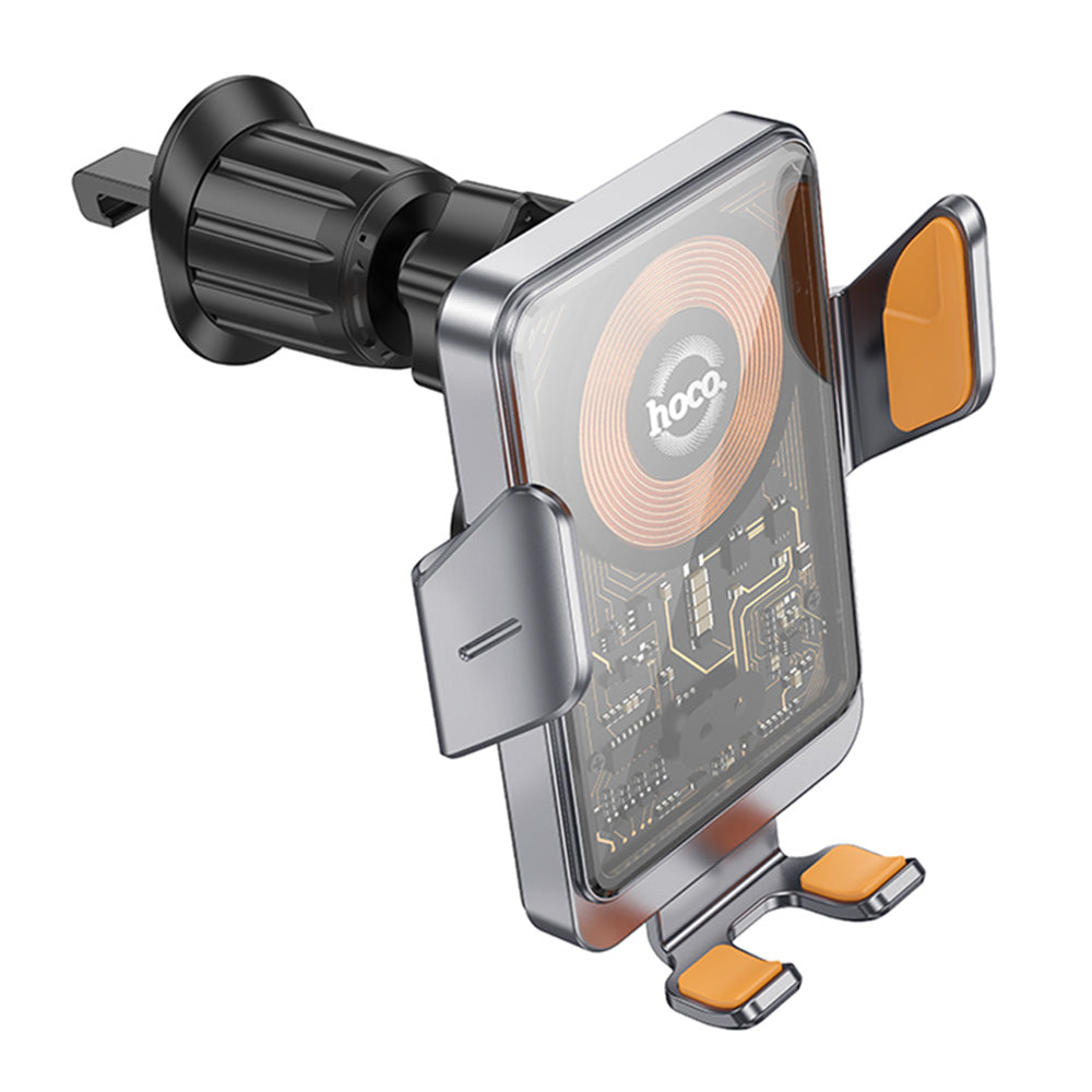 HOCO HW7 Wireless Car Charger, 15W, 1.67A, Black