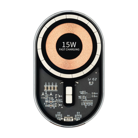 Qualo QTUS-K-15-07 Wireless Car Charger, 15W, 1.67A, Gray