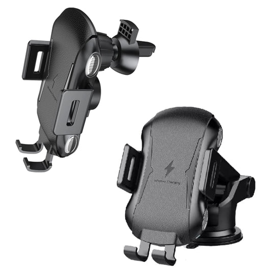 Caricabatterie Auto Wireless Techsuit CAPD032 Premium, 10W, 1.1A, Nero