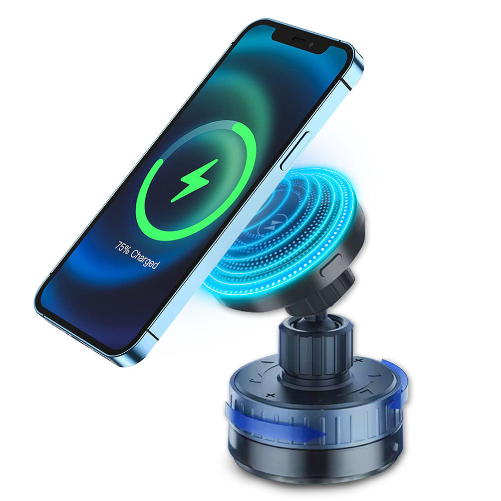 Caricabatterie Auto Wireless Techsuit HOLD253, 15W, 1.67A, Nero