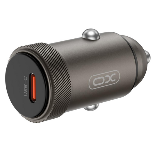 XO Design CC70 Car Charger, 30W, 3A, 1 x USB-C, Black