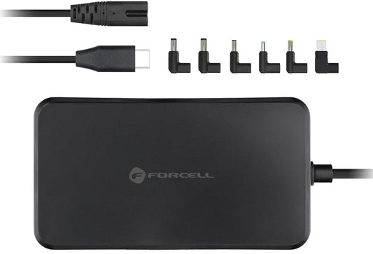 Caricabatterie Forcell F-Energy E856, 65W, Nero