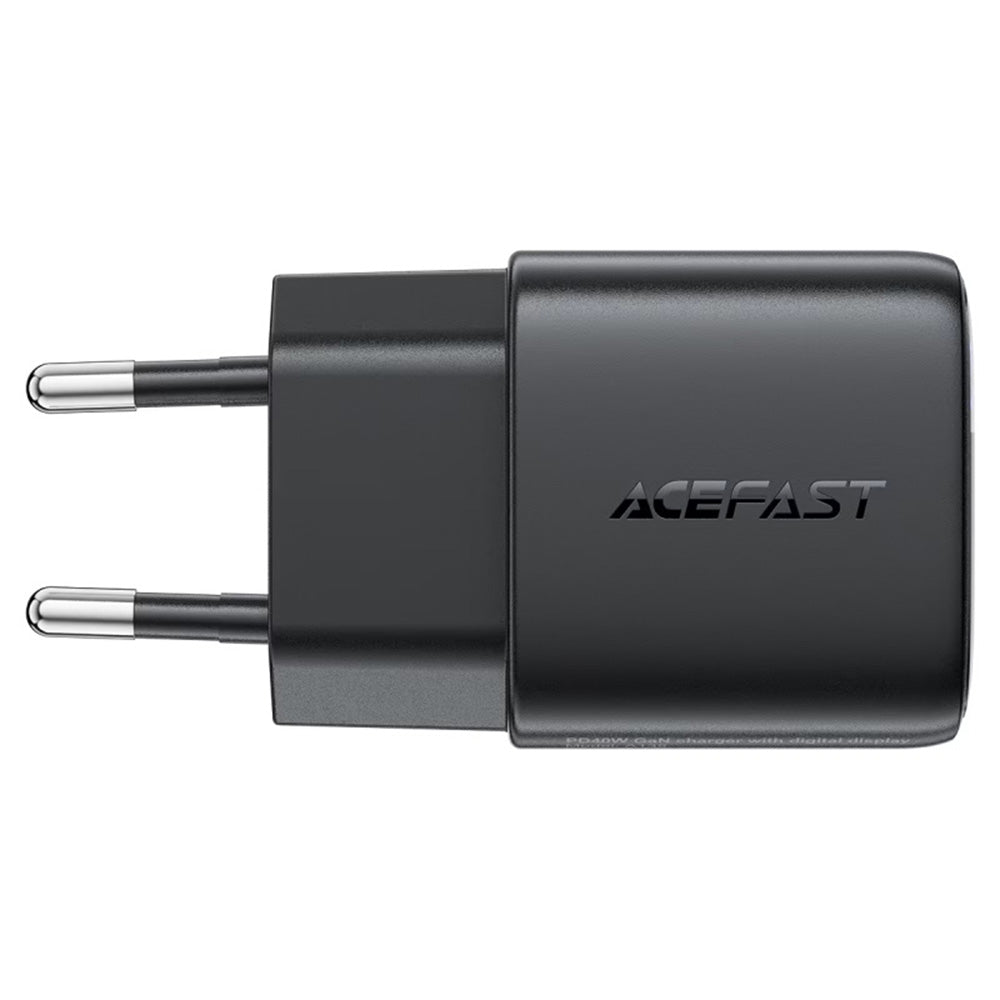 Caricabatterie Retea Acefast A135 Display, 45W, 3A, 1 x USB-C, Nero