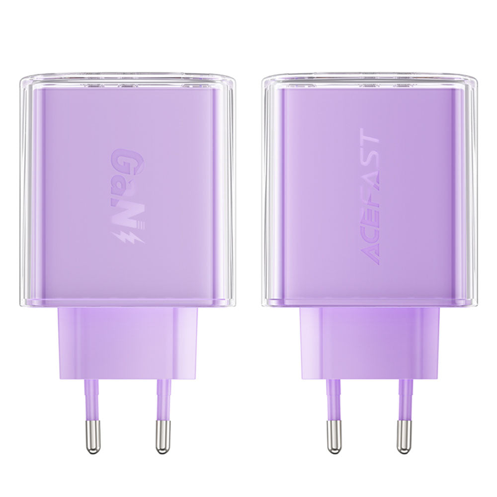 Caricabatterie Retea Acefast A45 Exploration, 65W, 3.25A, 1 x USB-A - 2 x USB-C, Viola