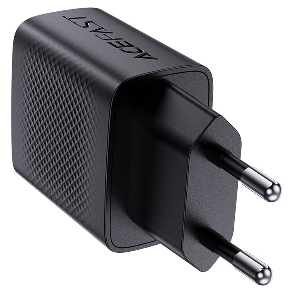 Caricabatterie Rete Acefast A78, 20W, 3A, 1 x USB-A - 1 x USB-C, Nero