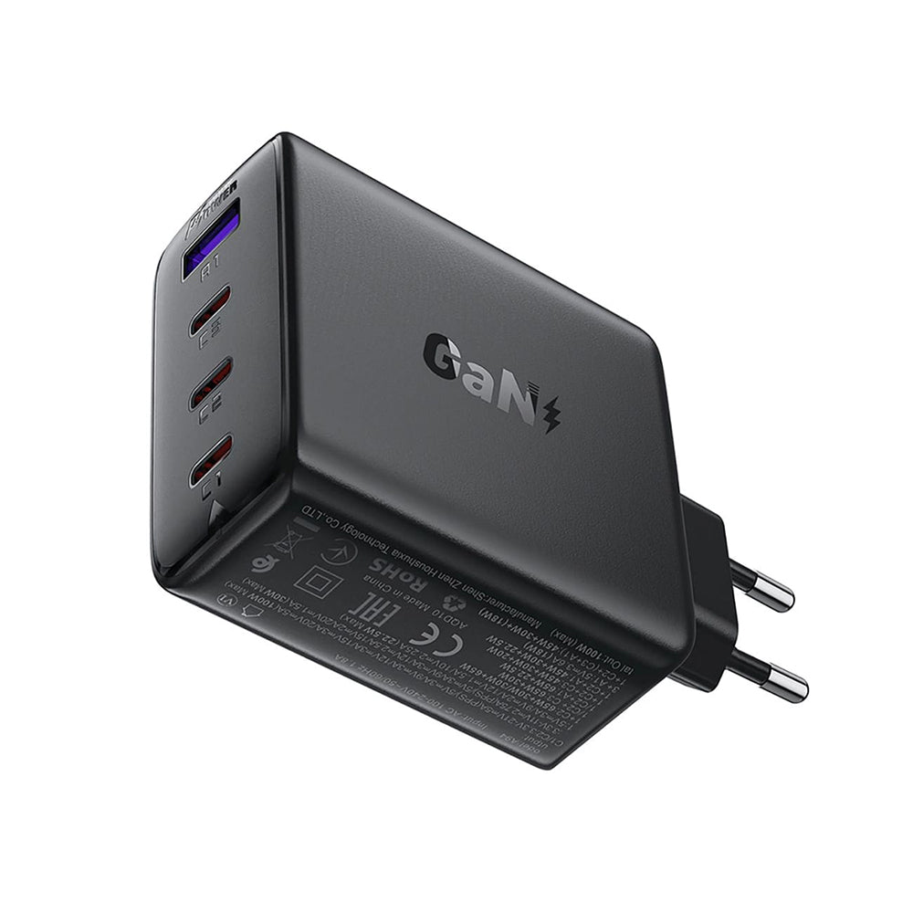 Caricabatterie da rete Acefast A94, 100W, 5A, 1 x USB-A - 3 x USB-C, Nero