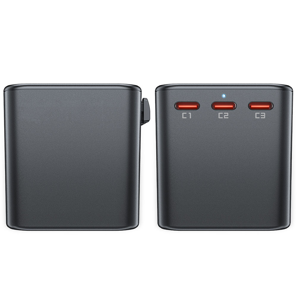 Caricabatterie da Rete Acefast Travel Z1, 75W, 3.35A, 2 x USB-A - 3 x USB-C, Nero