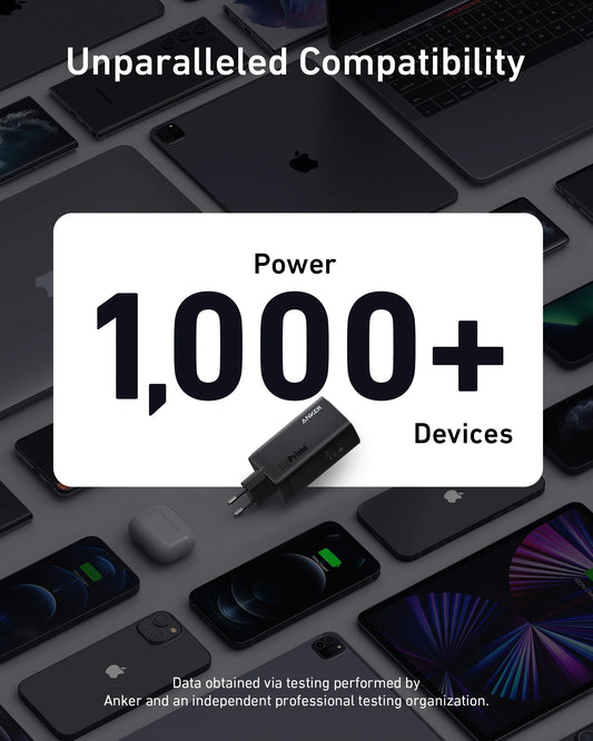 Caricabatterie di rete Anker 737, 120W, 5A, 1 x USB-A - 2 x USB-C, nero