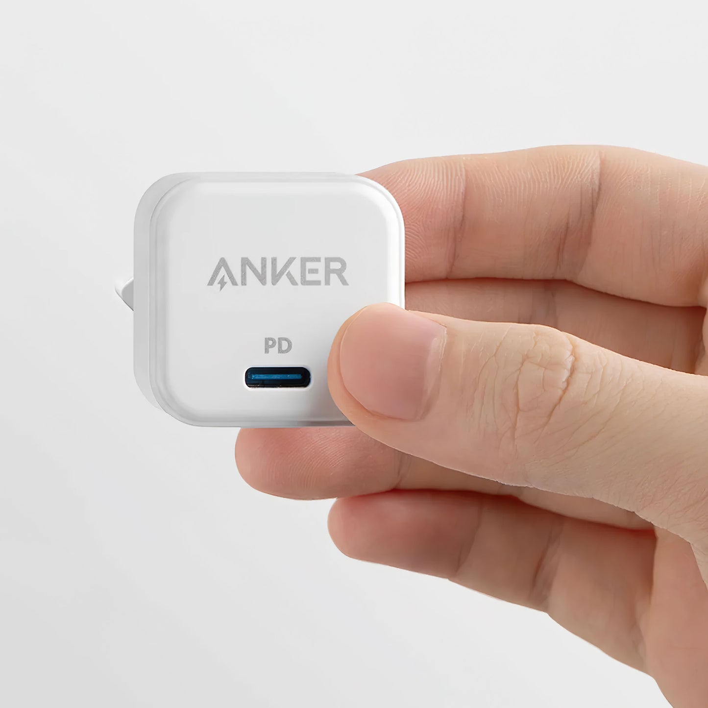 Caricabatterie di rete Anker PowerPort III Cube, 20W, 3A, 1 x USB-C, bianco A2149G21