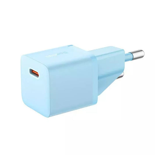 Caricabatterie Rete Baseus GaN Mini 1C, 20W, 3A, 1 x USB-C, Blu CCGN050103