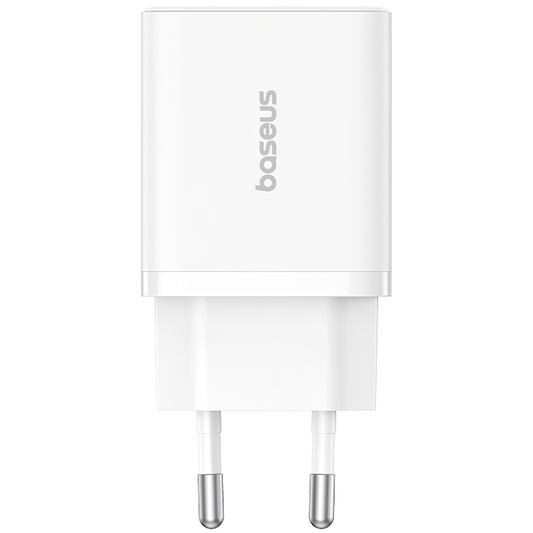 Caricatore di rete Baseus Cube, 20W, 3A, 1 x USB-A - 1 x USB-C, bianco P1011140321313-00